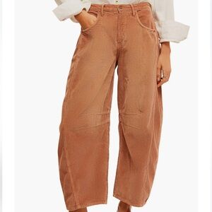 Free people corduroy barrel Jean pants